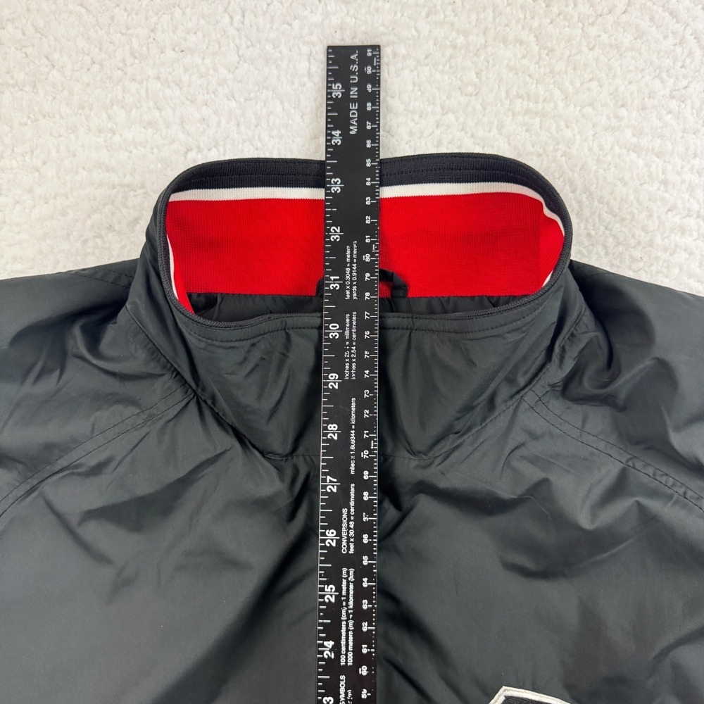 Reebok NFL Atlanta Falcons Football Rain Jacket Men Large Black Red Full Zip VTG - Picture 4 of 9